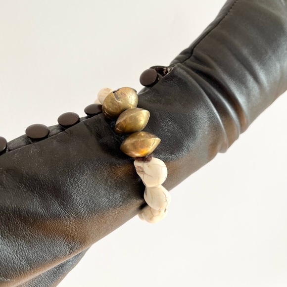 Skull + Tuareg Brass Beaded Bracelet ~ One of a Kind Jewellery from South Africa - Picture 8 of 8